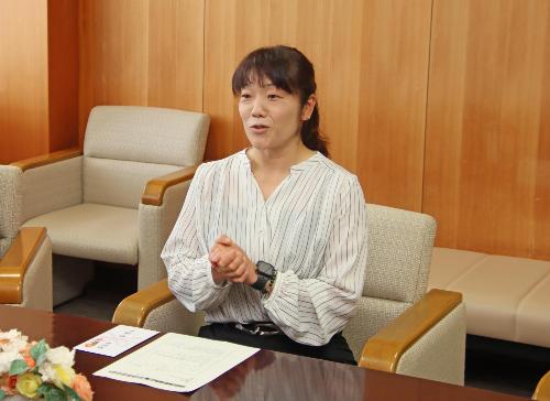 意気込みを語る山田さん