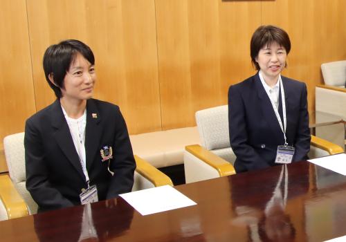 意気込みを語る高橋さん(左)と板谷さん(右)