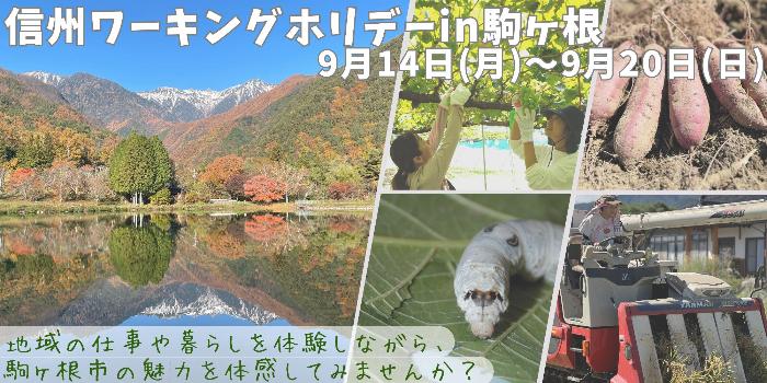 信州ワーキングホリデーin駒ヶ根