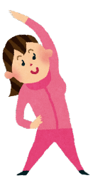 運動する女性
