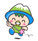 こまかっぱ指差しポーズ