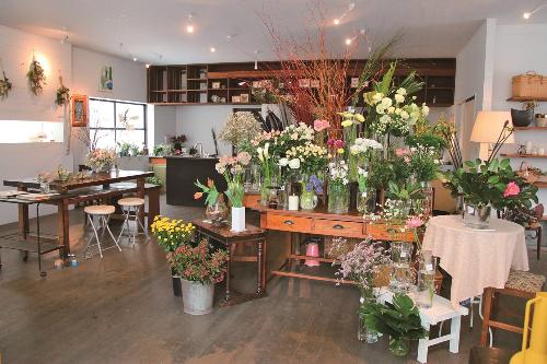 華やかな香りが広がる店内