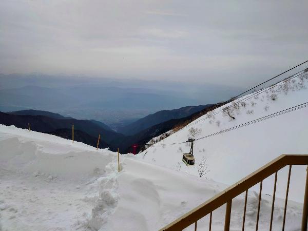 開山式当日の中央アルプスの様子