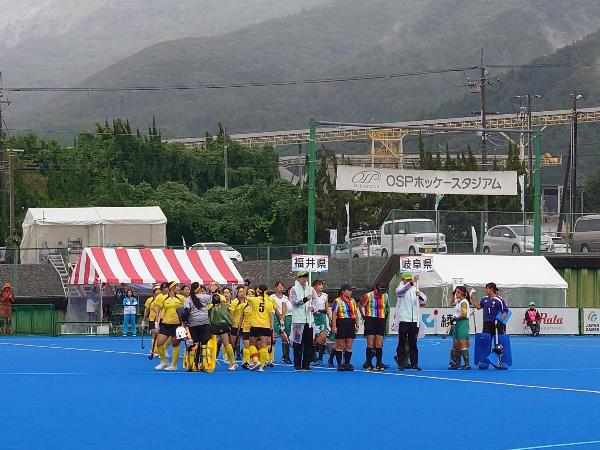 滋賀県で開催された国民スポーツ大会のホッケー競技の様子