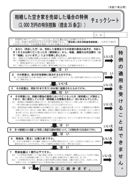 チェックシート1