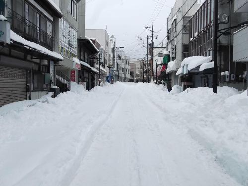 大雪時の市内の様子