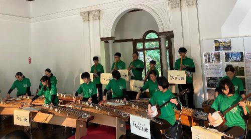 郷土館和楽器隊演奏