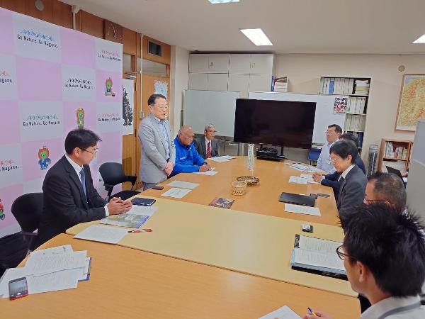 中央アルプス山岳遭難防止対策協会要望活動の様子