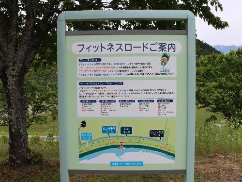 フィットネスロードの案内看板