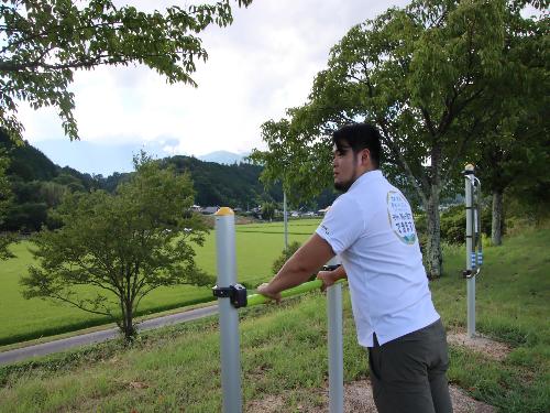 天竜川河川敷でのトレーニング