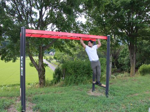 天竜川河川敷でのトレーニング