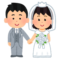 結婚式のイラスト