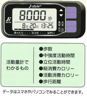 活動量計評価項目