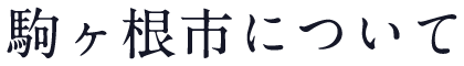 駒ヶ根市について